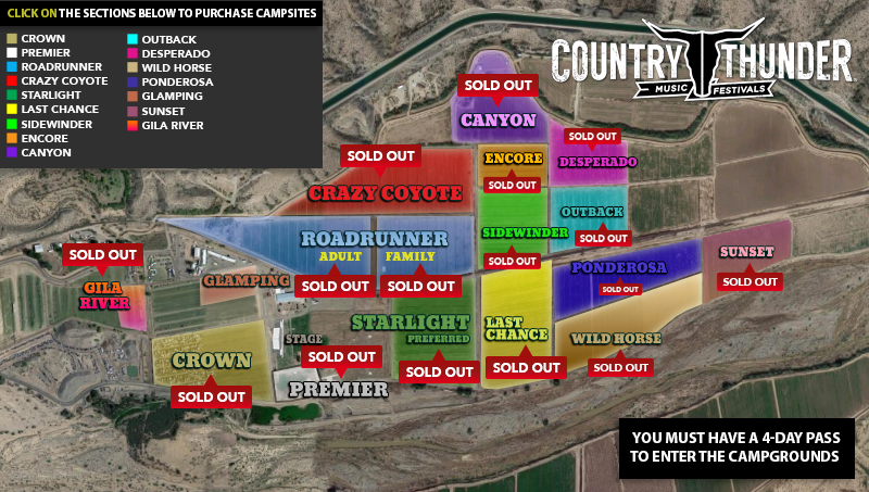 Country Thunder Map